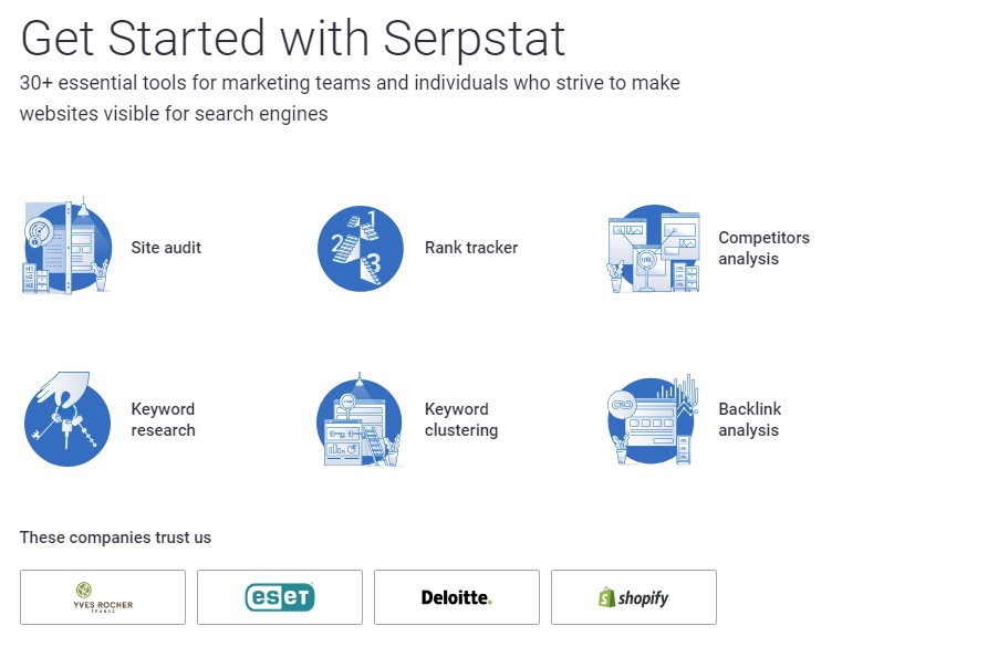 Try Serpstat 7 days for free!